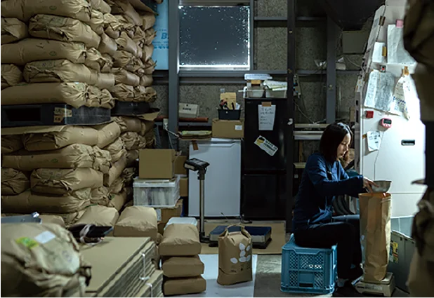 冬の作業風景